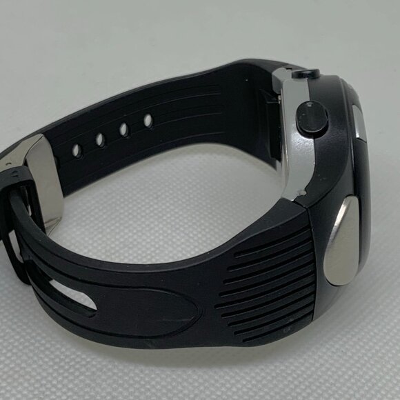 Bowflex men digital watch 42mm day date  chrono black silver tone quartz running - Picture 6 of 7